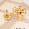 Flower Alloy Cuff Bangles & Cuff Rings Sets for Women FS-WGC4226-01-2