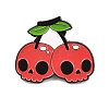 Cherry Skull Enamel Pins LS-JEWB-C048-02C-EB-1