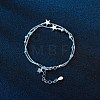 Brass Link Bracelet BJEW-BB45108-3