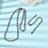 304 Stainless Steel Mariner Link Chains Bracelet & Necklace Jewelry Sets SJEW-L199-16P-1