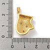 Christmas Brass Micro Pave Cubic Zirconia Pendant KK-H468-02A-03G-3