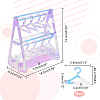 Transparent Acrylic Earring Display Stands EDIS-HY0001-02-4