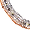 5Strands 5 Colors Electroplate Glass Beads Strands EGLA-SZ0001-16-1