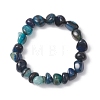 Natural Dragon Veins Agate Beaded Stretch Bracelets for Women BJEW-JB13047-01-2