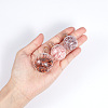 6Pcs 3 Style Chunky Glass Ball Wishing Bottle Ornament AJEW-DR0001-06-3