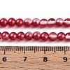 Baking Paint Transparent Glass Beads Strands DGLA-N011-4mm-06-4