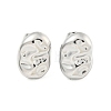 Non-Tarnish Oval 304 Stainless Steel Ear Studs EJEW-L290-003P-1