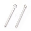 Tarnish Resistant 304 Stainless Steel Bar Pendants X-STAS-P186-05P-18mm-1