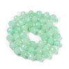 Natural Dyed White Jade Beads Strands G-H057-A22-11-3