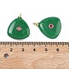 Dyed Natural Malaysia Jade Pendants KK-C251-01C-03-3