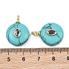 Synthetic Turquoise Pendants KK-B157-42G-09-3