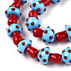 Handmade Lampwork Beads Strands LAMP-N024-09H-4