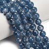 Natural Kyanite Beads Strands G-C259-B01-6mm-01-1
