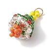 Christmas Theme Glass Seed Beaded Woven Pendants PALLOY-MZ00267-3