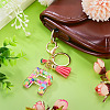 Fruit Series Letter Resin Keychains KEYC-TAC0033-02R-5