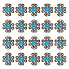 Tibetan Style Alloy with Resin Imitation Turquoise Connector Charms FIND-TAC0035-47AS-05-1