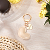 1Pc Imitation Leather Heart Keychain KEYC-CL0001-14C-3