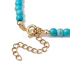 Synthetic Turquoise Beaded Bracelets BJEW-JB11417-02-4