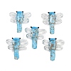 Transparent Lampwork Beads FOIL-I017-01B-1