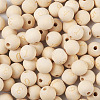 Craftdady 100Pcs 10 Styles Unfinished Natural Wood European Beads WOOD-CD0001-08-14