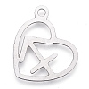 Non-Tarnish 304 Stainless Steel Pendants STAS-M228-A01-07P-2