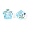 Electroplate Glass Beads Strands EGLA-T021-22G-3