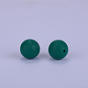 Round Silicone Focal Beads SI-JX0046A-129-2