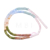 Opalite & Watermelon Stone Glass & Natural Chinese Southern Jade & Quartz Crystal & Rhodonite Beads Strands G-Z135-C01-2x4mm-4