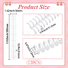 Plastic Loose Leaf Book Binder Hinged Rings AJEW-WH20098-137B-03-2