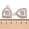 Printed Opaque Acrylic Pendants SACR-P036-01K-G-3