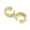 Brass Rhombus Cuff Earrings EJEW-I300-05G-2
