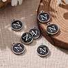 Platinum Plated Alloy Charms X-ENAM-S118-02N-P-5