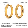 304 Stainless Steel Hoop Earrings LD4380-3-1