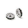 304 Stainless Steel Rhinestone Spacer Beads RB-CBA18B7-01P-11-2