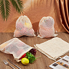 Cotton Mesh Drawstring Bags ABAG-WH0063-133B-4