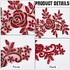 Flower Polyester Embroidery Lace Appliques DIY-WH20011-03E-6