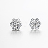 925 Sterling Silver Pave Moissanite Stud Earrings for Women SX7074-3-4