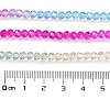 Transparent Painted Glass Beads Strands X1-DGLA-A034-T3mm-A14-3