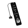 Skeleton Stainless Steel Rectangle Bookmark for Booklovers Reader PW-WGA1359-03-1