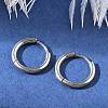 Tarnish Resistant 202 Stainless Steel Huggie Hoop Earrings X-EJEW-F111A-14mm-P-3