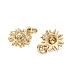 Brass Micro Pave Cubic Zirconia Charms CU-CBAF0F8-17D-G-2