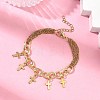304 Stainless Steel Charm Bracelets BJEW-JB13696-1