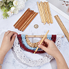 2Bags 2Colors Carbonized Bamboo Knitting Needles TOOL-CL0001-09-3