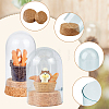 4 Sets 2 Style Glass Dome Cover AJEW-HY0001-03-3