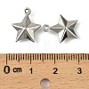 304 Stainless Steel Charms. Star Charm STAS-A190-05P-3