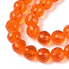 Transparent Glass Bead Strands GLAA-R095-8mm-39-3