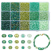 225G 15 Styles Glass Seed Beads SEED-WR0001-09-1