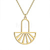 304 Stainless Steel Laser Cut Pendant Necklaces FS-WGA4904-27-1
