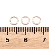 Brass Closed Jump Rings KK-D257-01RG-04-3