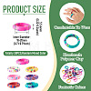 30Pcs Handmade Polymer Clay Finger Rings RJEW-TA0001-11B-4